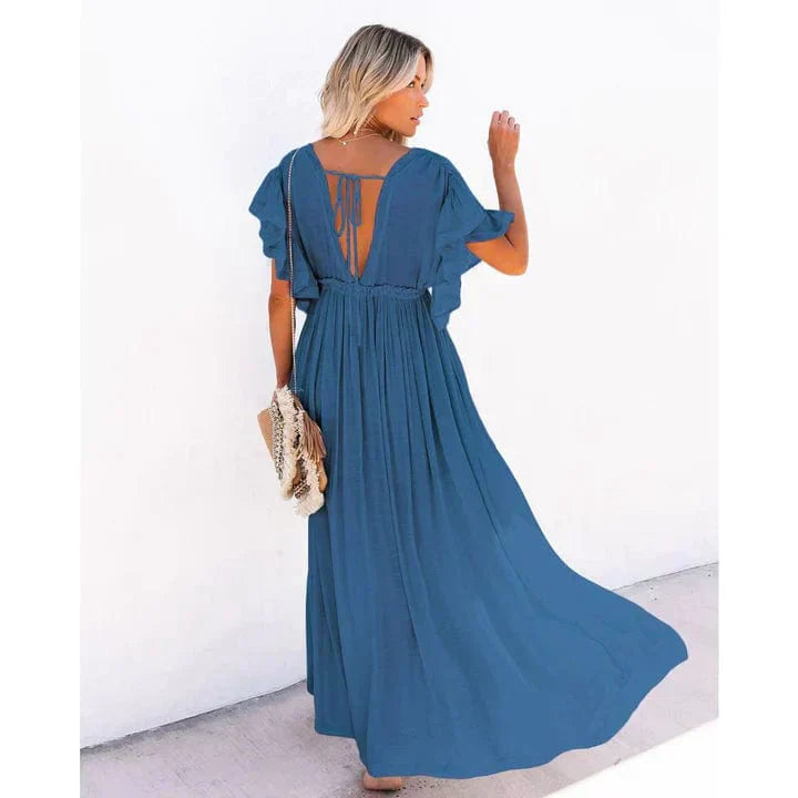 Anouk™ - Maxi Navy Ibiza Beach Dress