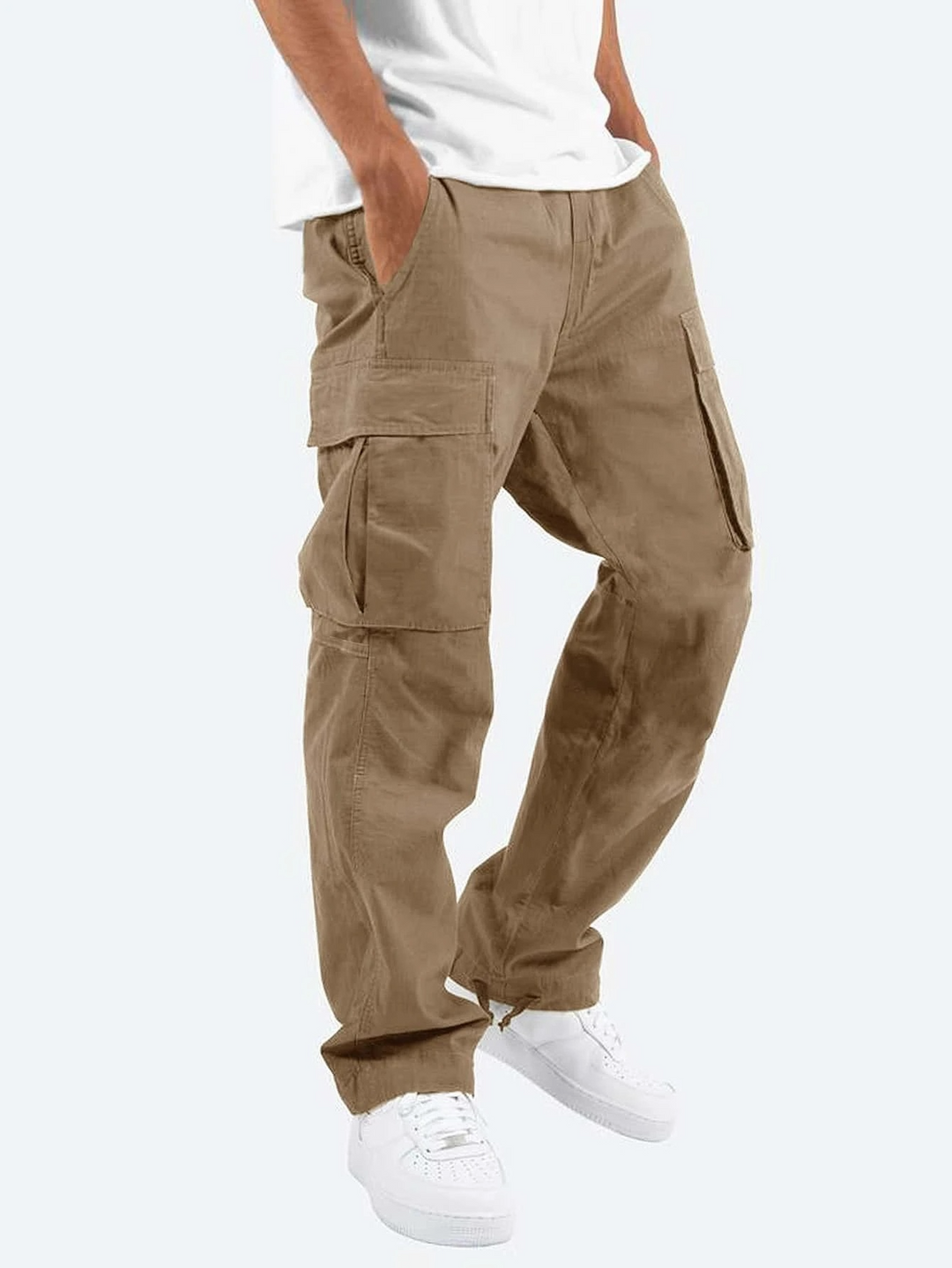 Jay | Herren Cargo-Hosen mit Taschen und Kordelzug