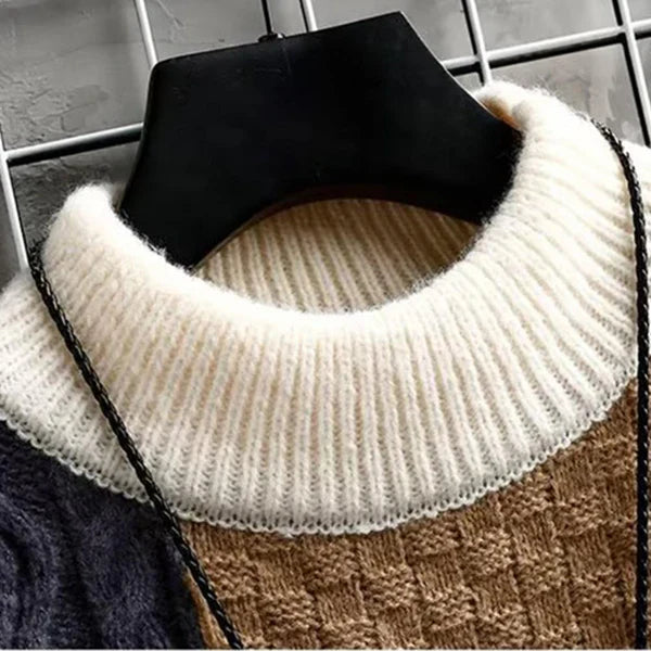 Alice™ - Elegant Patchwork Sweater