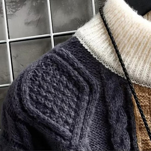 Alice™ - Elegant Patchwork Sweater