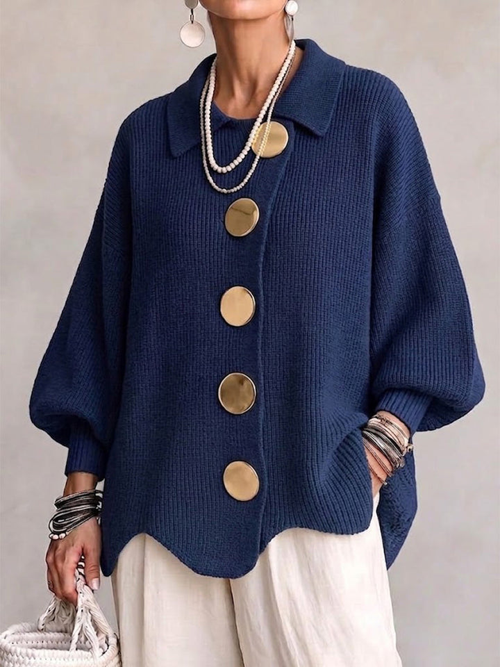 Women's long-sleeve button-up cardigan