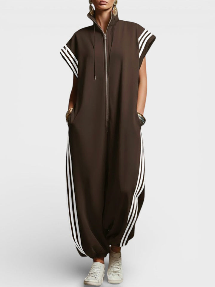 Valentina | Jumpsuit with zipper at the neck