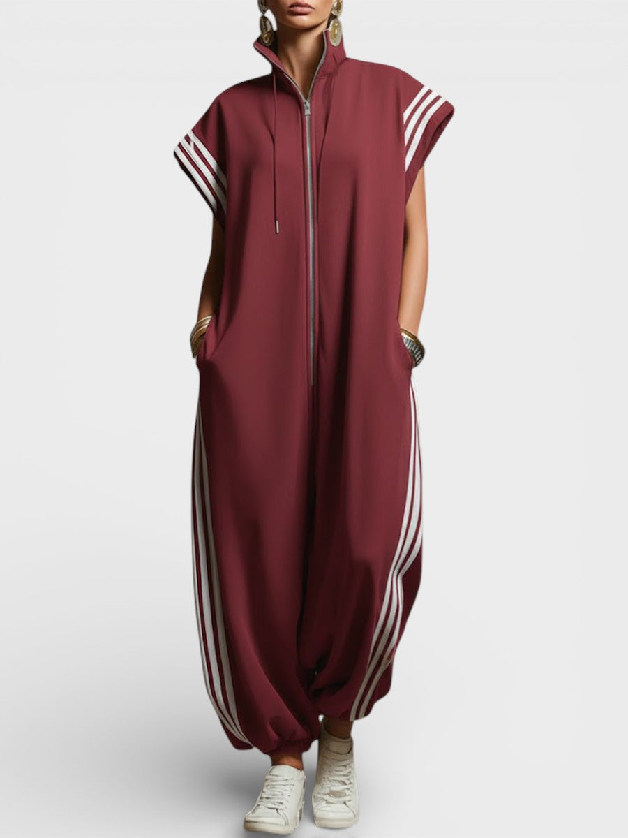 Valentina | Jumpsuit with zipper at the neck