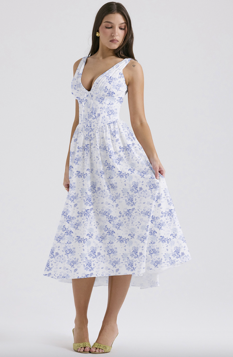 Aeliana - Elegant, flattering summer dress