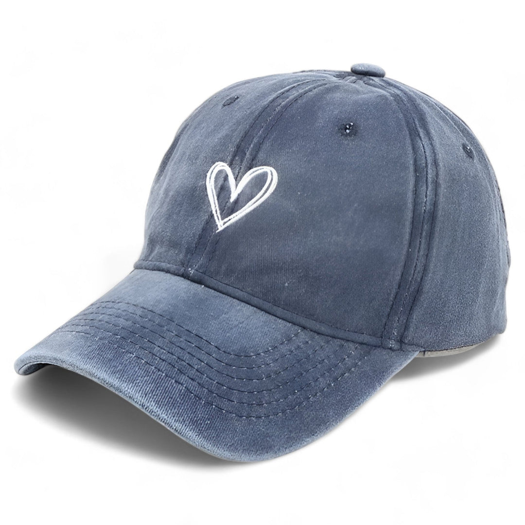 Damen Retro bestickte Baseballkappe mit verstellbarem Riemen