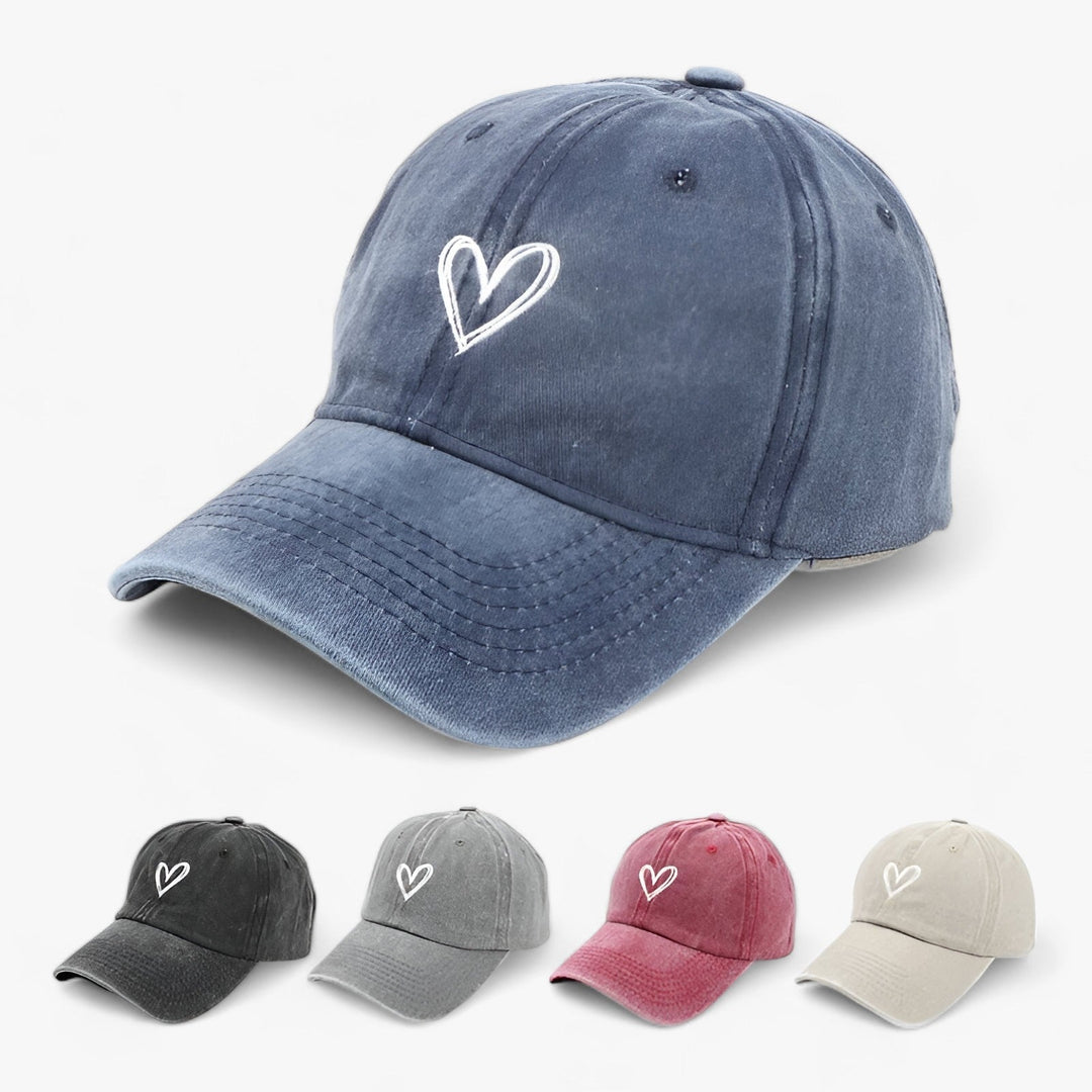 Damen Retro bestickte Baseballkappe mit verstellbarem Riemen
