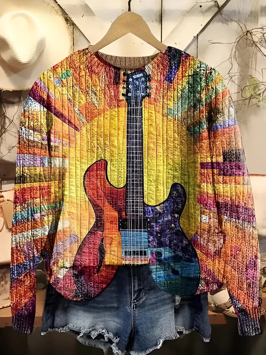 Tanja - Colorful Boho-Style Sweatshirt