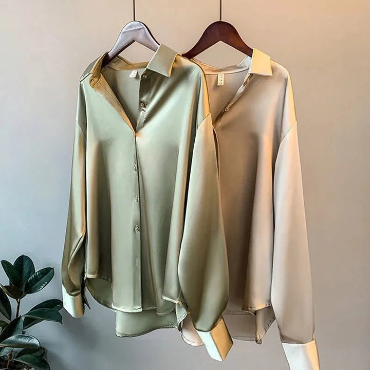 Ben - Satin Shirt For Women