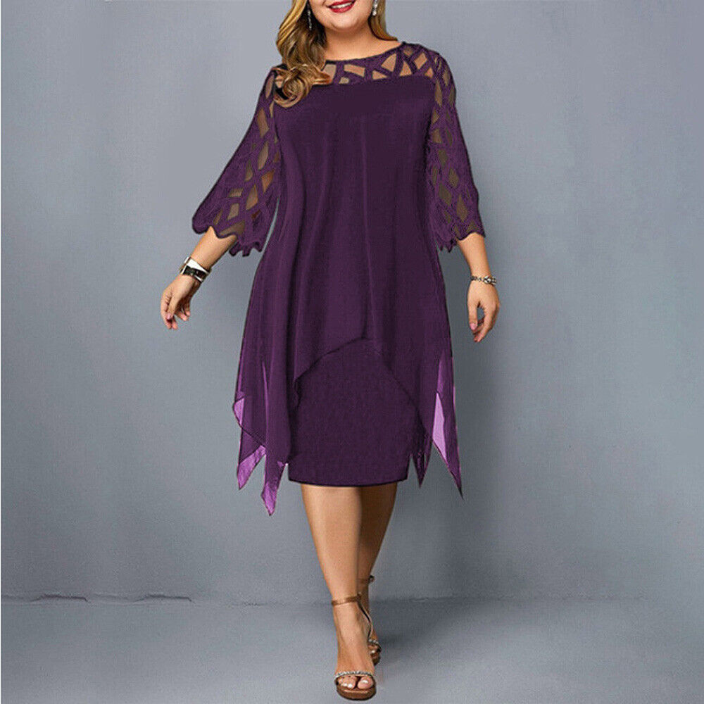 Kirsty™ - Chic Plus-Size Midi Dress for Modern Women