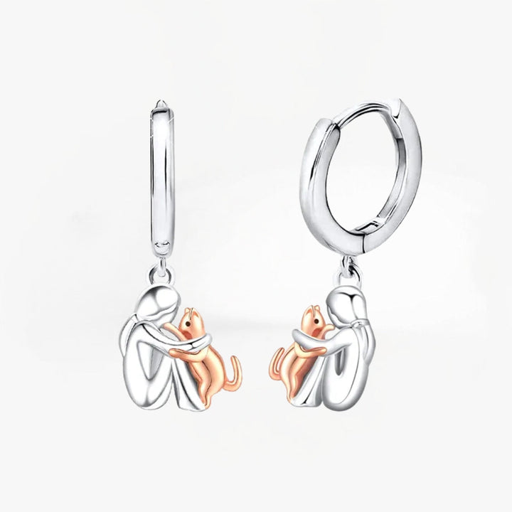 Lily™ - Cat Icon Hoop Earrings