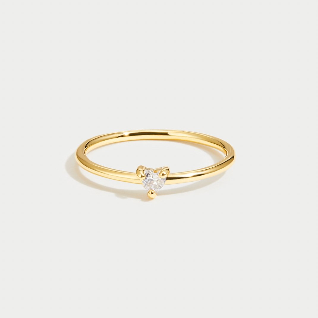 Jimena - Glass Heart Ring