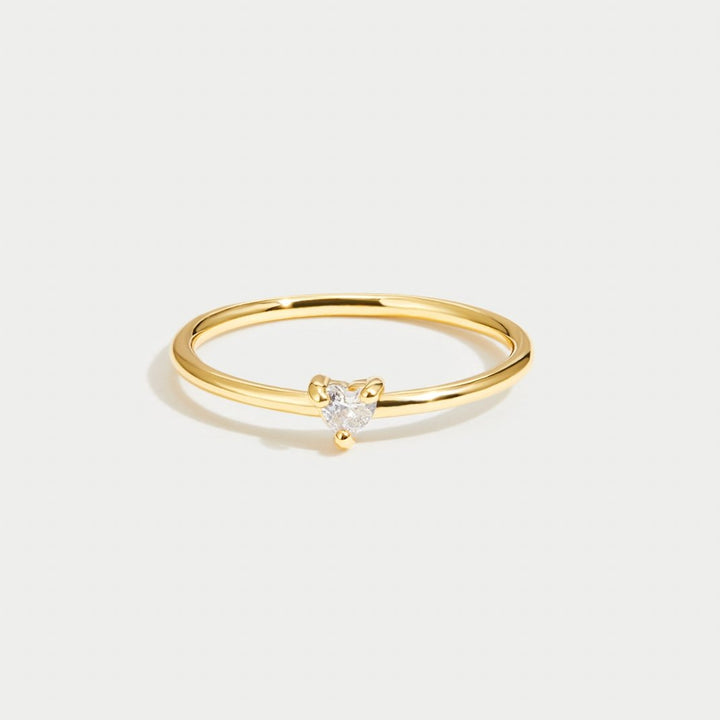 Jimena - Glass Heart Ring