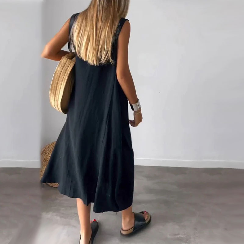 Noemi | Casual Sleeveless Dress with Pockets