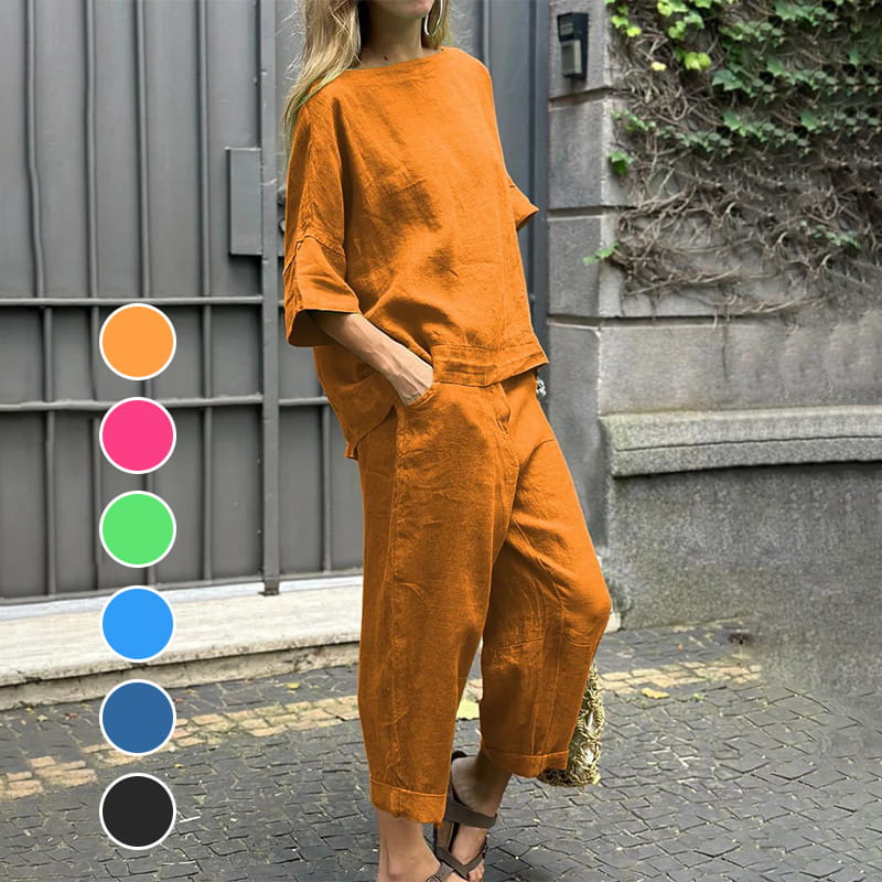 Rebecca™ - Casual Cotton-Linen Two-Piece Set