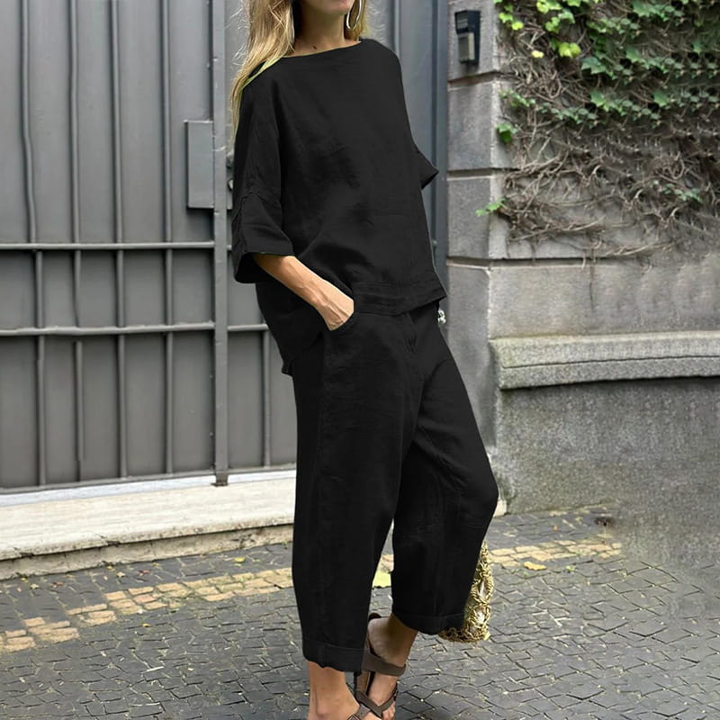Rebecca™ - Casual Cotton-Linen Two-Piece Set