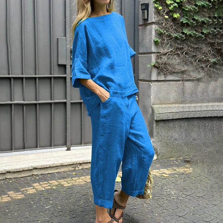 Rebecca™ - Casual Cotton-Linen Two-Piece Set