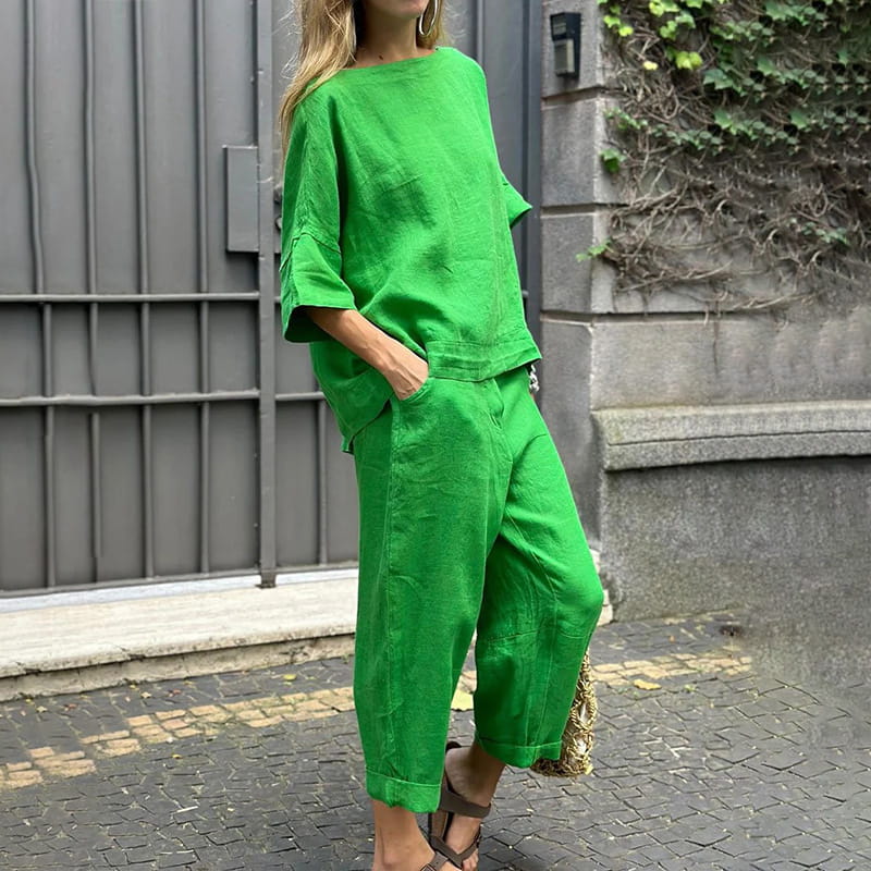Rebecca™ - Casual Cotton-Linen Two-Piece Set