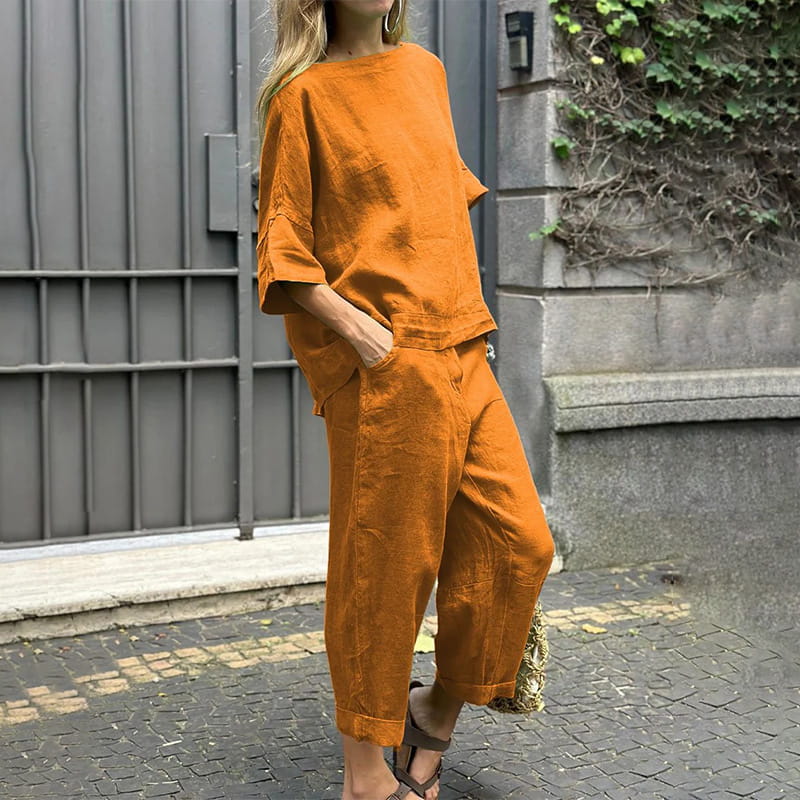 Rebecca™ - Casual Cotton-Linen Two-Piece Set