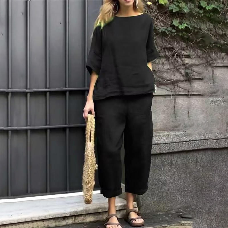 Rebecca™ - Casual Cotton-Linen Two-Piece Set