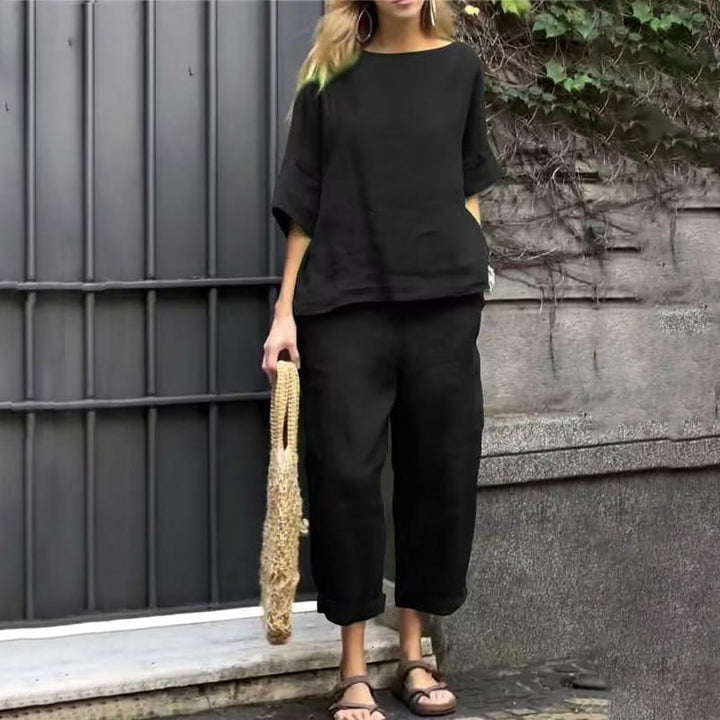 Rebecca™ - Casual Cotton-Linen Two-Piece Set