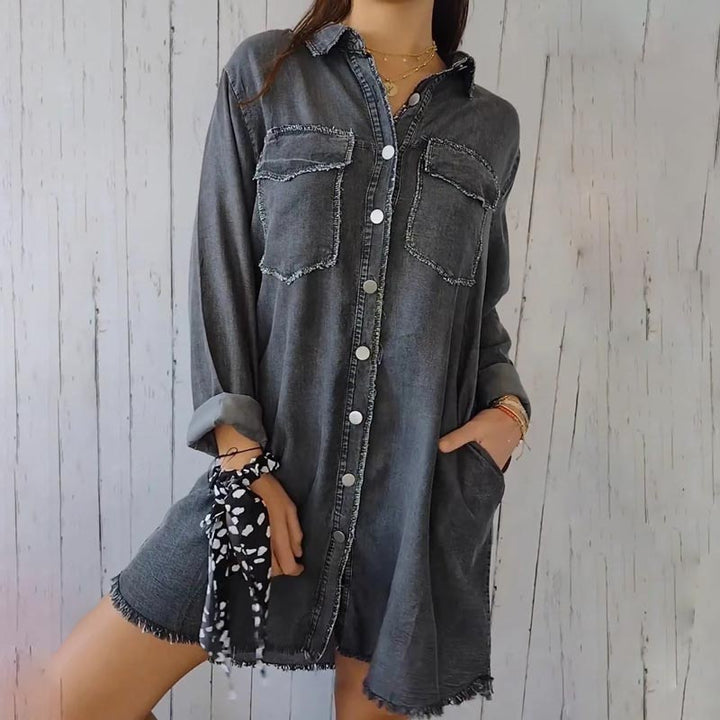 Annelie | Summer coat with button placket