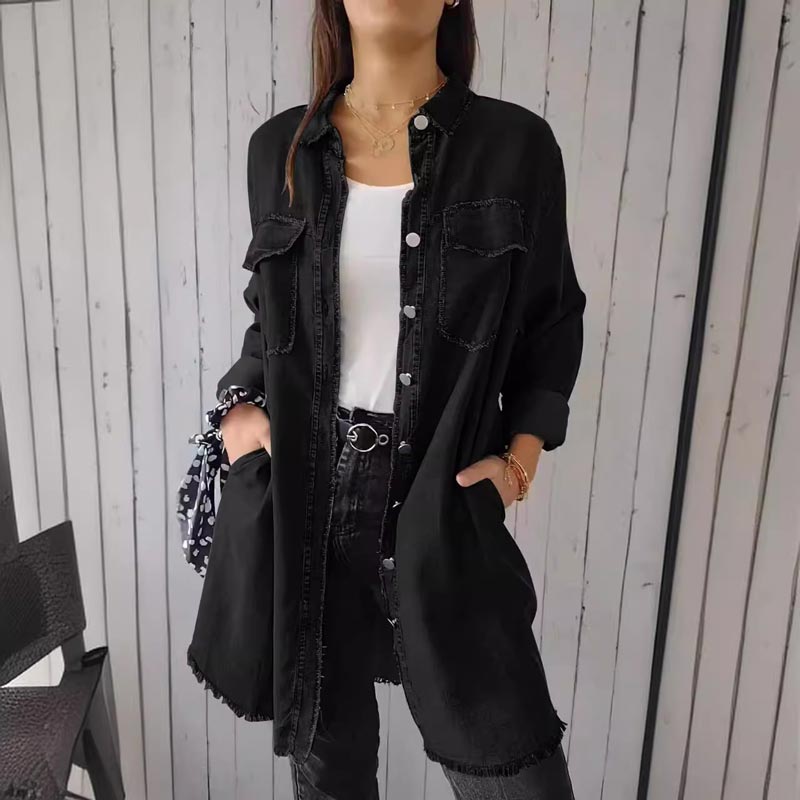 Annelie | Summer coat with button placket