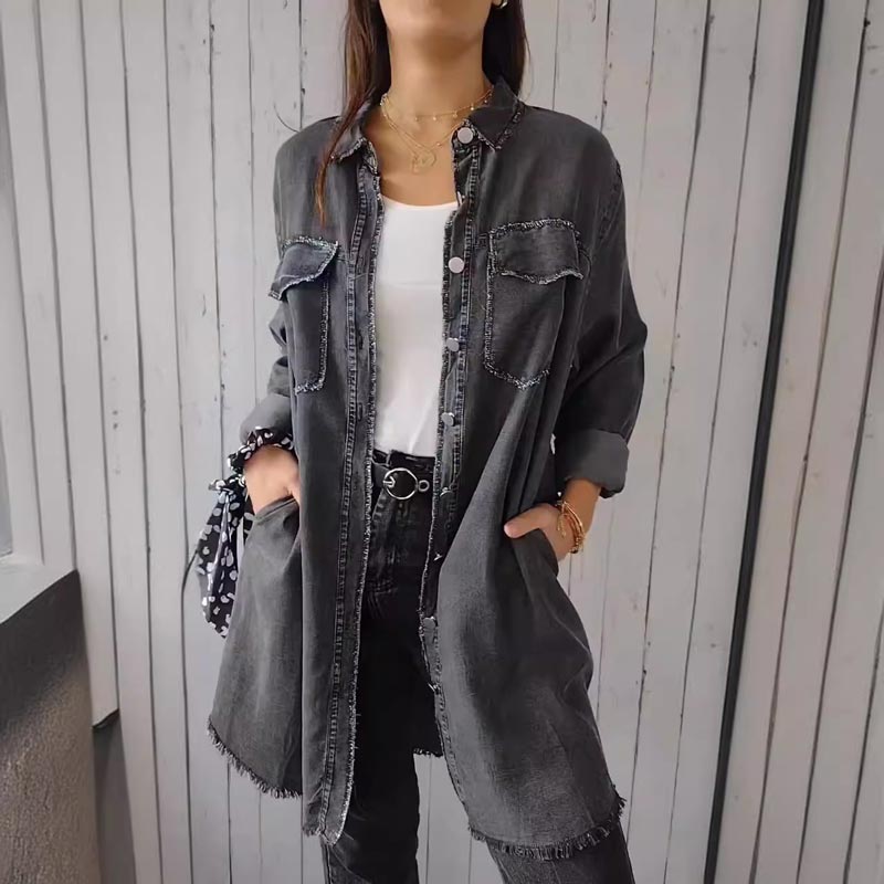 Annelie | Summer coat with button placket