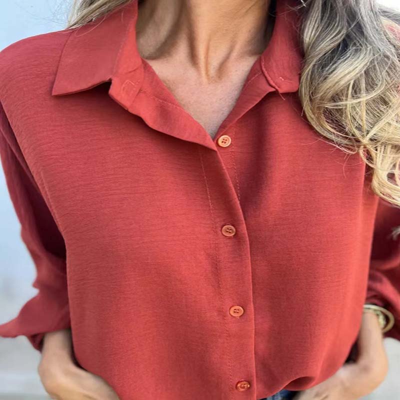 Elysa™ - Elegant Blouse with Button Placket
