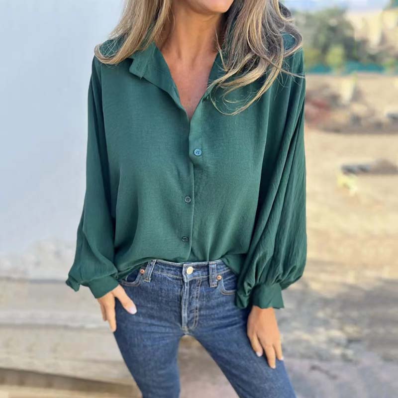 Elysa™ - Elegant Blouse with Button Placket