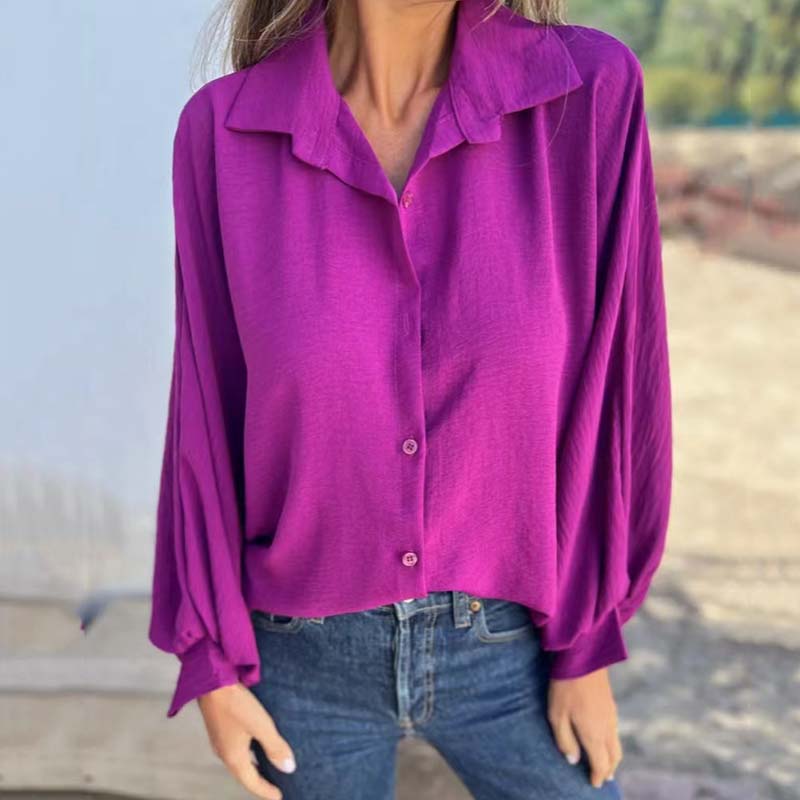 Elysa™ - Elegant Blouse with Button Placket