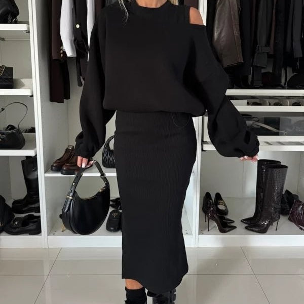Martina - Women's Sweatshirt and Sleeveless Dress