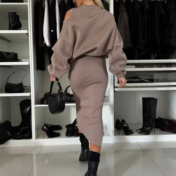 Martina - Women's Sweatshirt and Sleeveless Dress