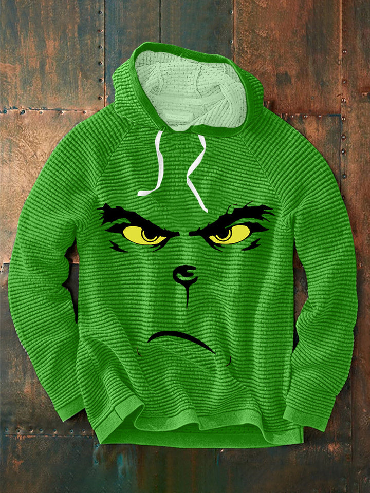 Funny Classic Christmas Character Print Casual Hoodie for Men