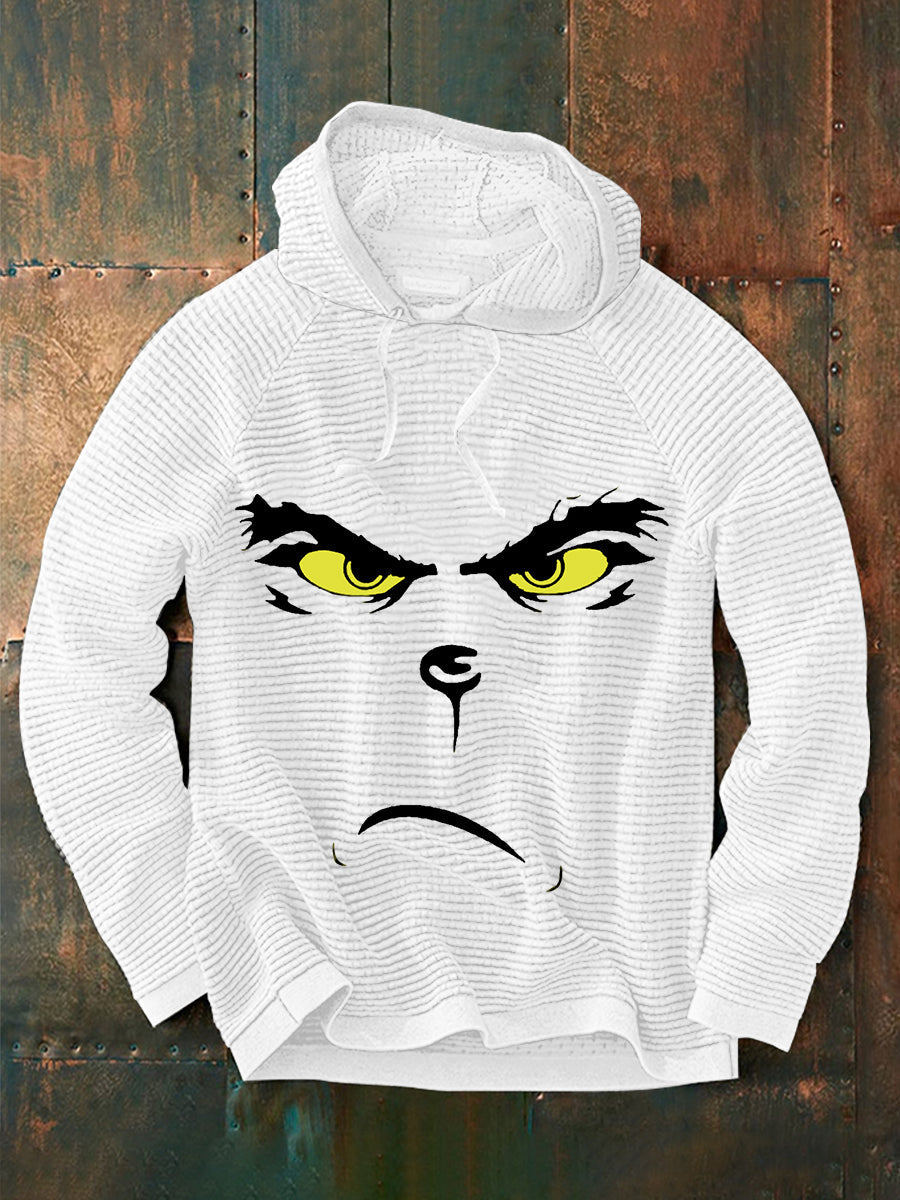 Funny Classic Christmas Character Print Casual Hoodie for Men