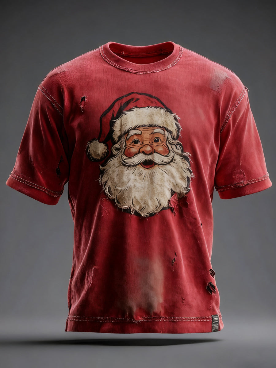 Men's Christmas Print Casual T-Shirt