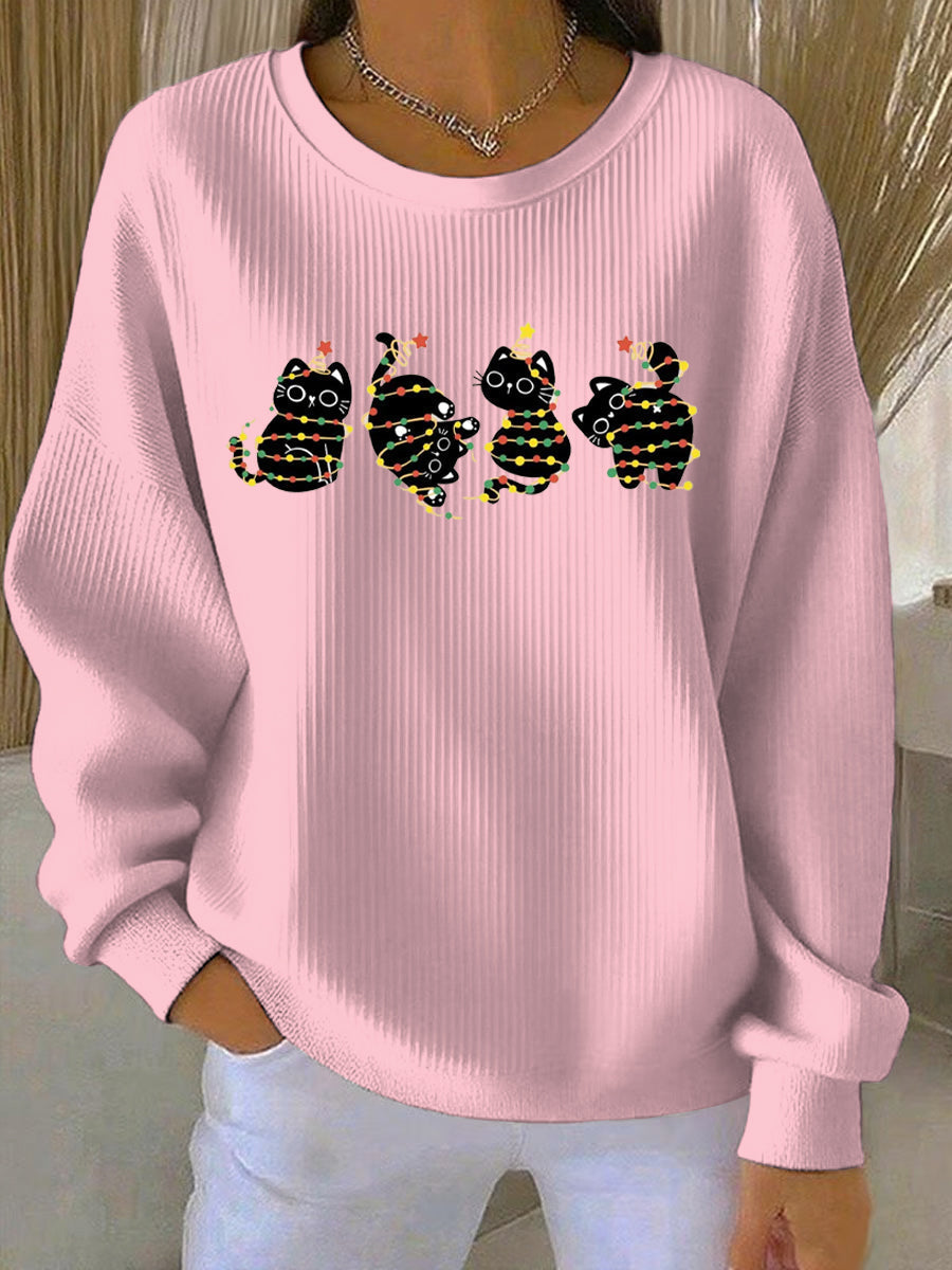 Women's Christmas Print Casual Sweatshirt