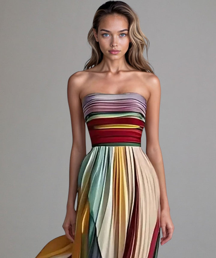 Flora™ - Sleeveless Colorful Dress