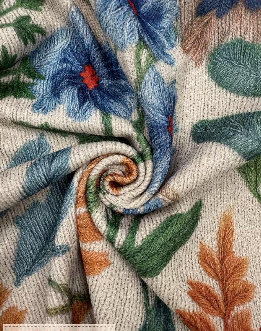 Tabitha | Women’s Floral Pattern Zip-Up Cardigan