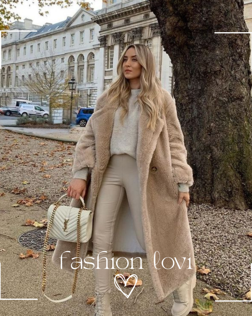 Zoe - Long Teddy Coat