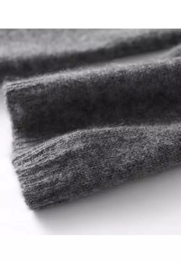Aurora - Simple Plain Long-Sleeved Pullover