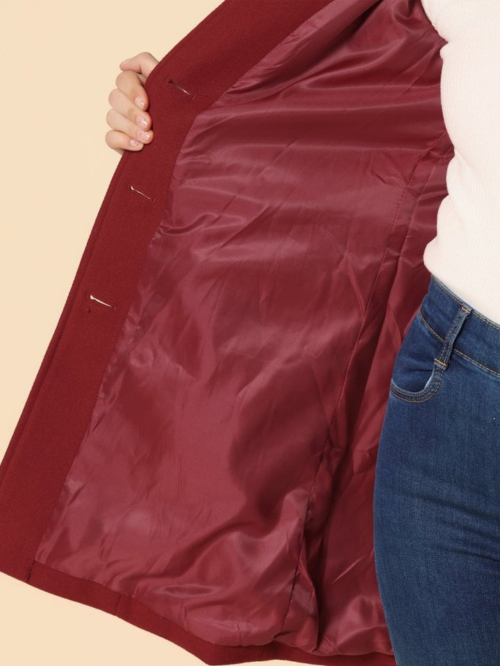 Helena | Women's Winter Coat with One-Button Closure