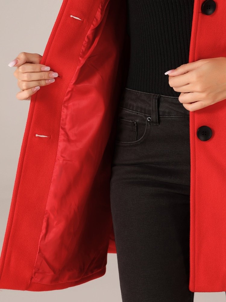 Helena | Women's Winter Coat with One-Button Closure