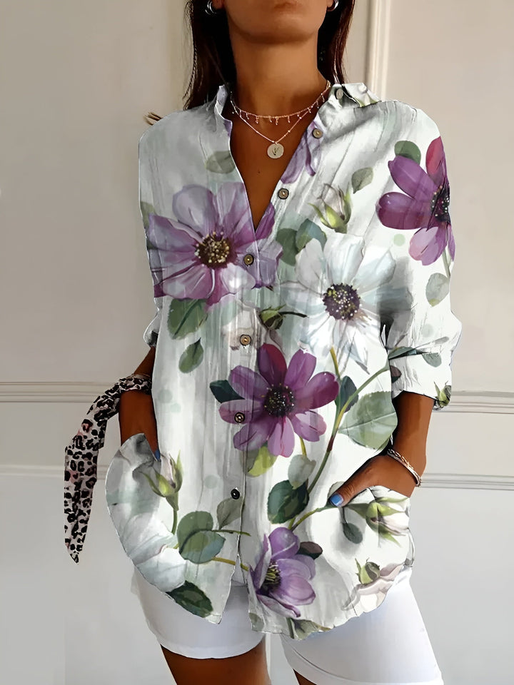Avril™ | Chic blouse with playful prints