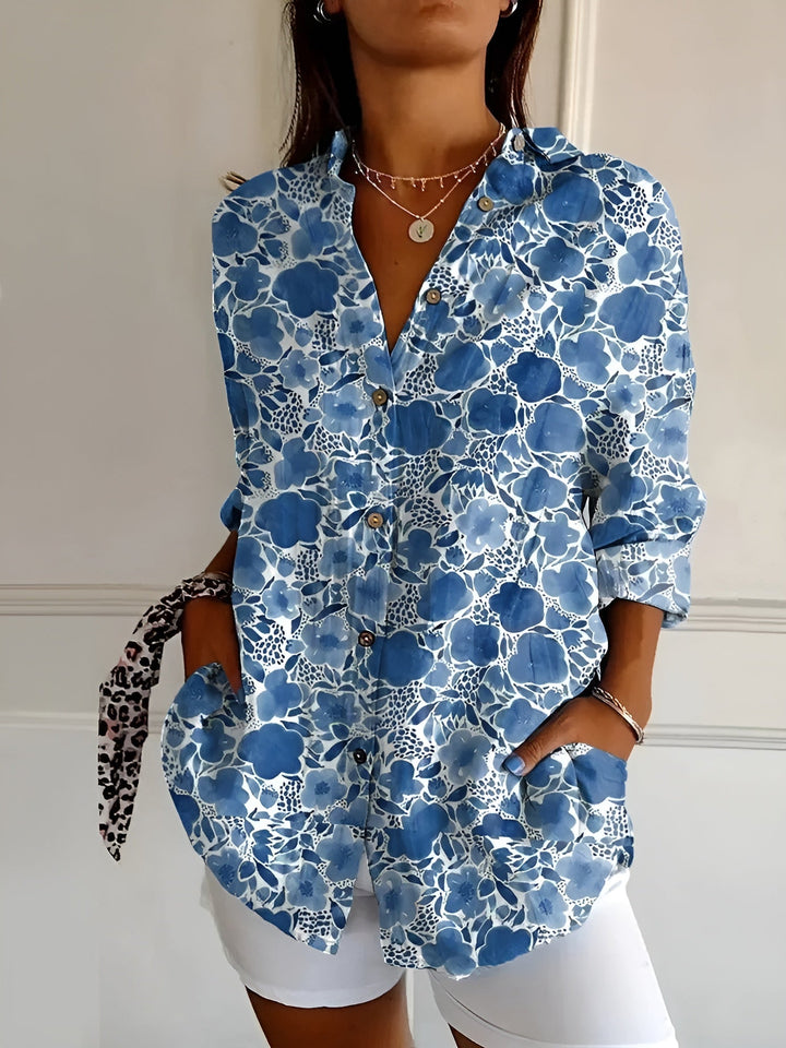 Avril™ | Chic blouse with playful prints