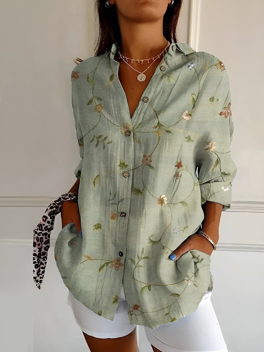 Avril™ | Chic blouse with playful prints