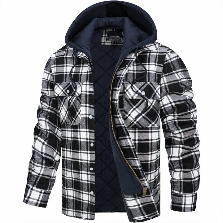 Giovanni - Checkered Jacket With Zipper