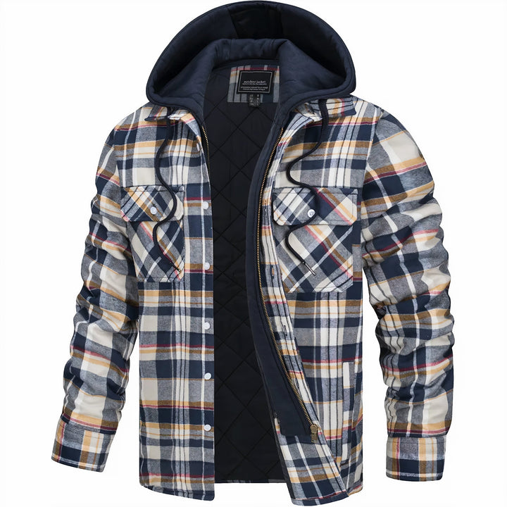 Giovanni - Checkered Jacket With Zipper