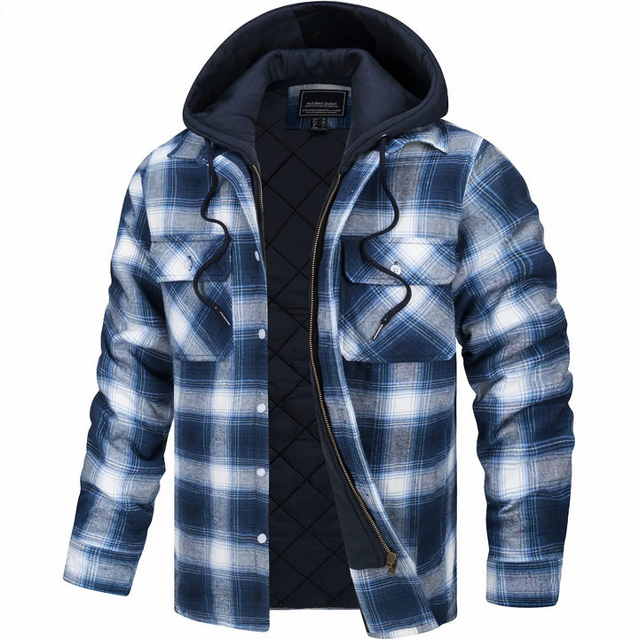 Giovanni - Checkered Jacket With Zipper