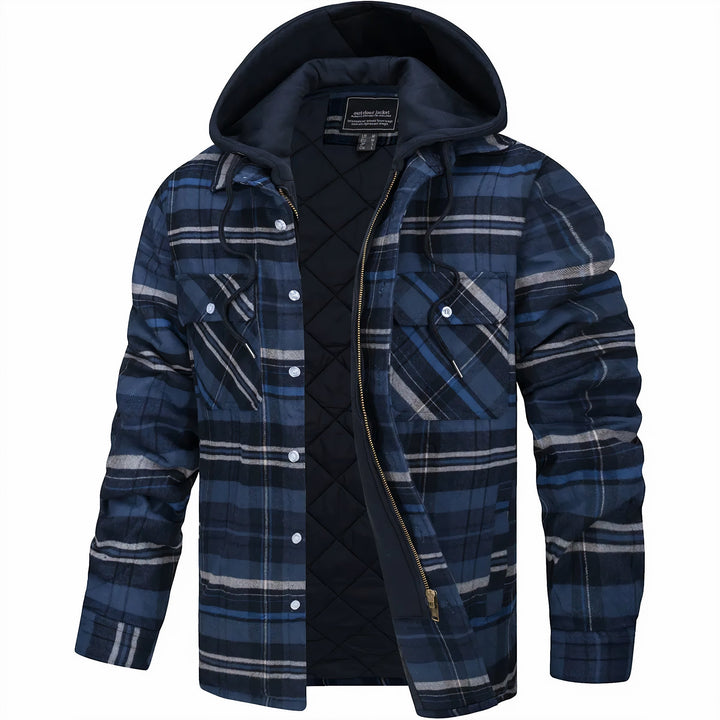 Giovanni - Checkered Jacket With Zipper