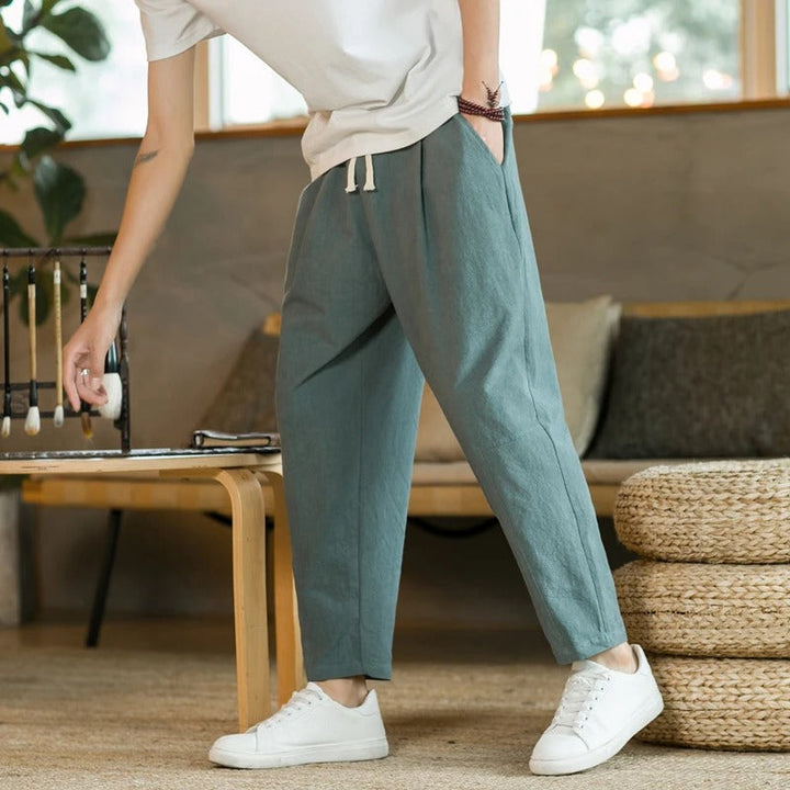 Arin - Minimalist Cotton Trousers